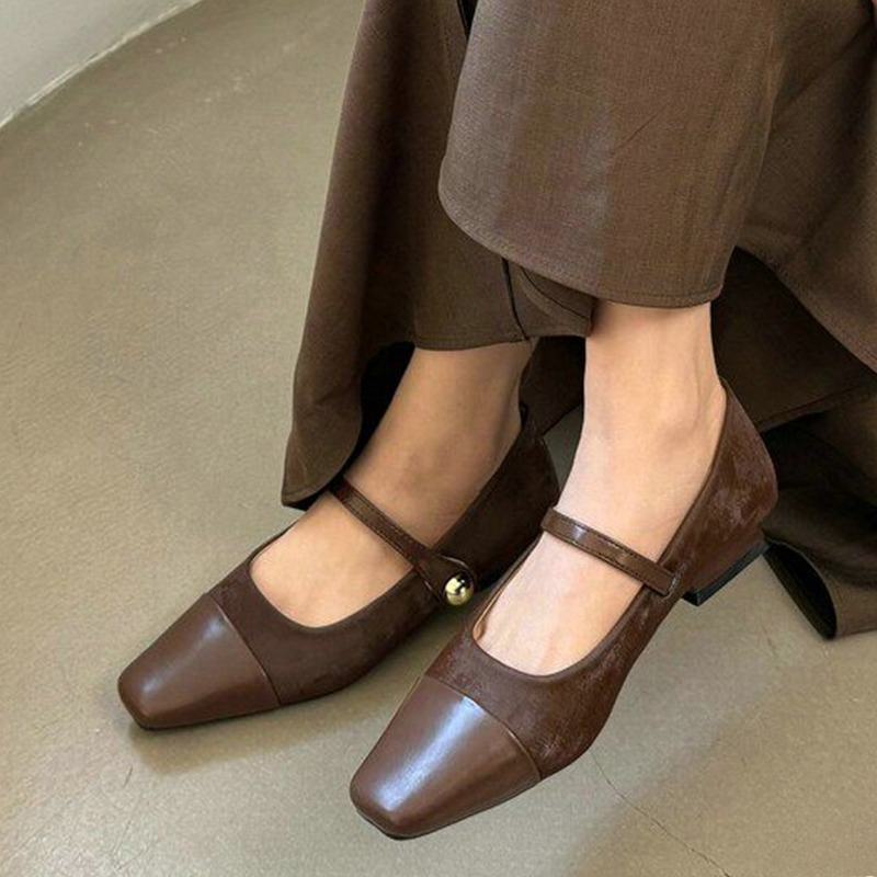 Square Toe Mule - Mary Jane Shoes for Women Elegant