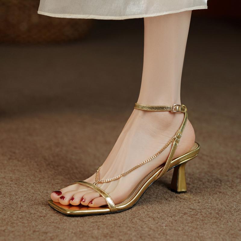 Gold Women's Fashion Sandals,  - đánh giá và giá Gold Chain Sandal