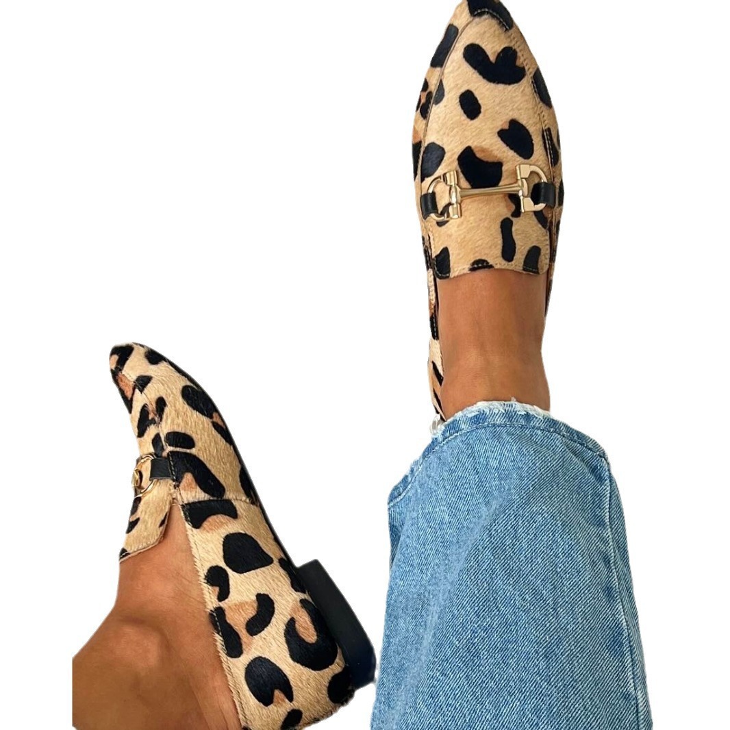Large Size 40-43 Leopard Print - đánh giá và giá Women Shoes Mules