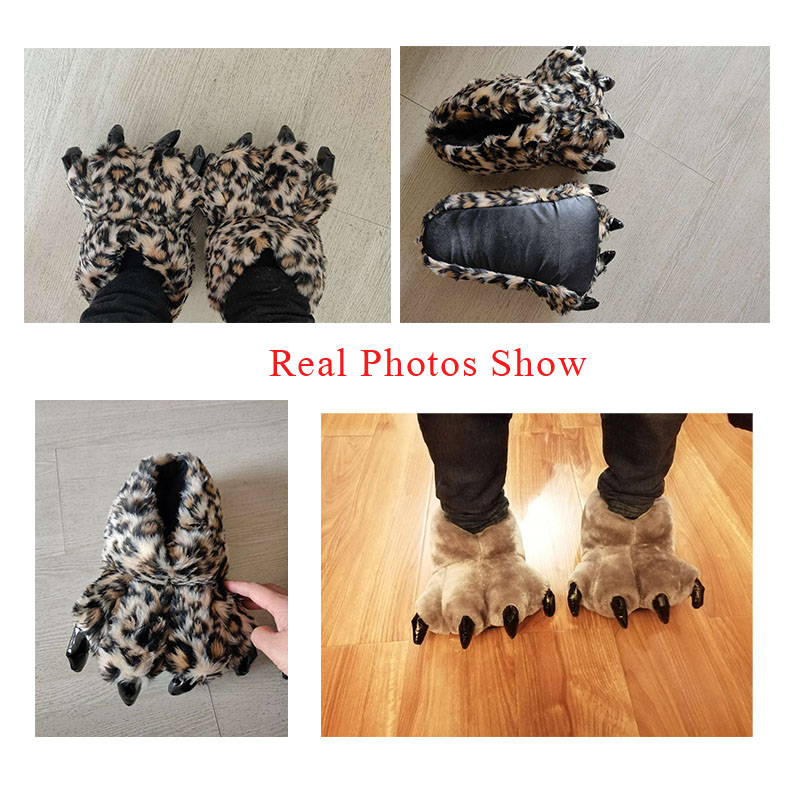 Size 35-43 Đen Động Vật Paw Ch - đánh giá và giá Women Shoes Mules