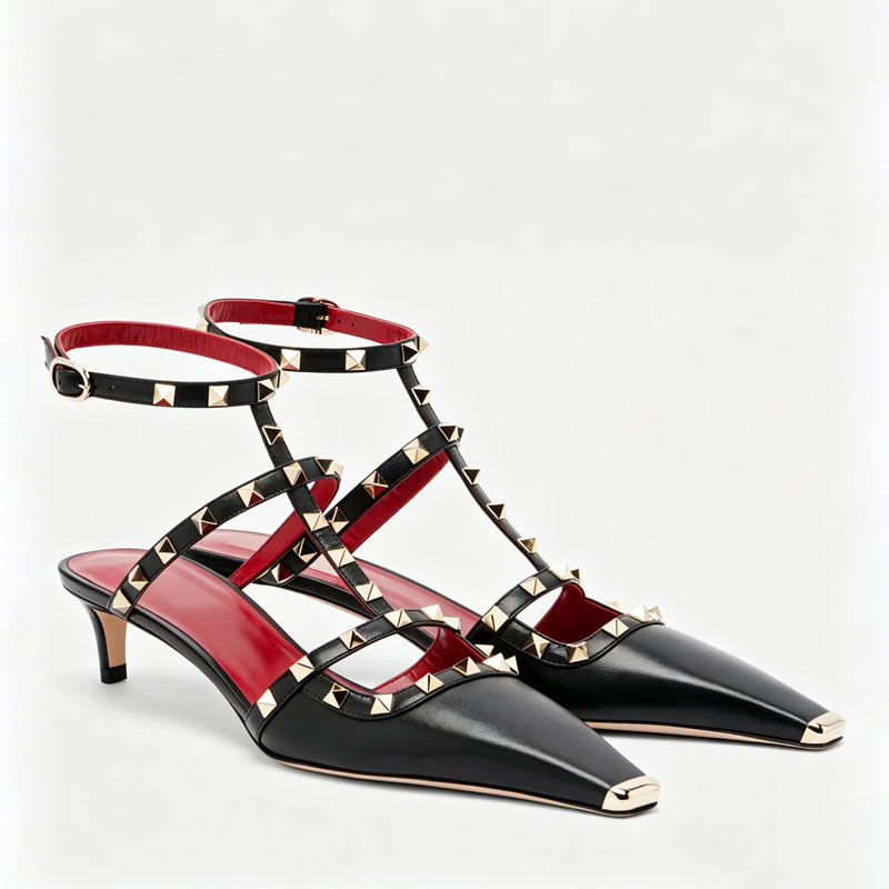 2026 Women's Rivet Low Heel Sq - đánh giá và giá Square Toe Mule
