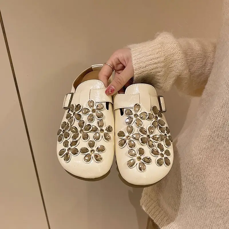 Women's Floral Rhinestone Buck - đánh giá và giá Women Shoes Mules