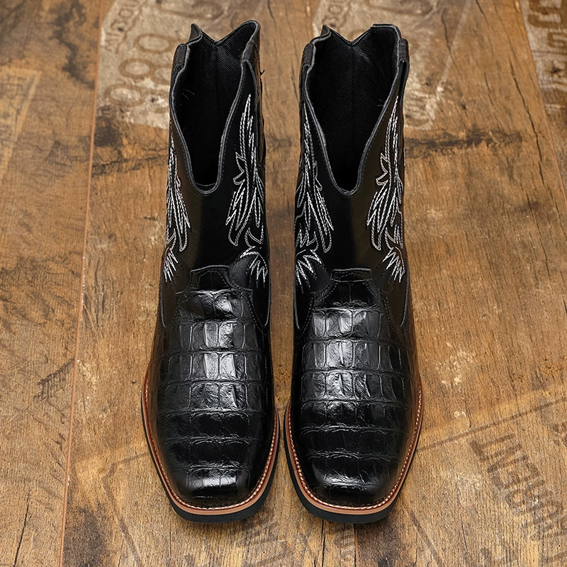 Men's Croc-Embossed Western Co - đánh giá và giá Women'S Shoes Crocs
