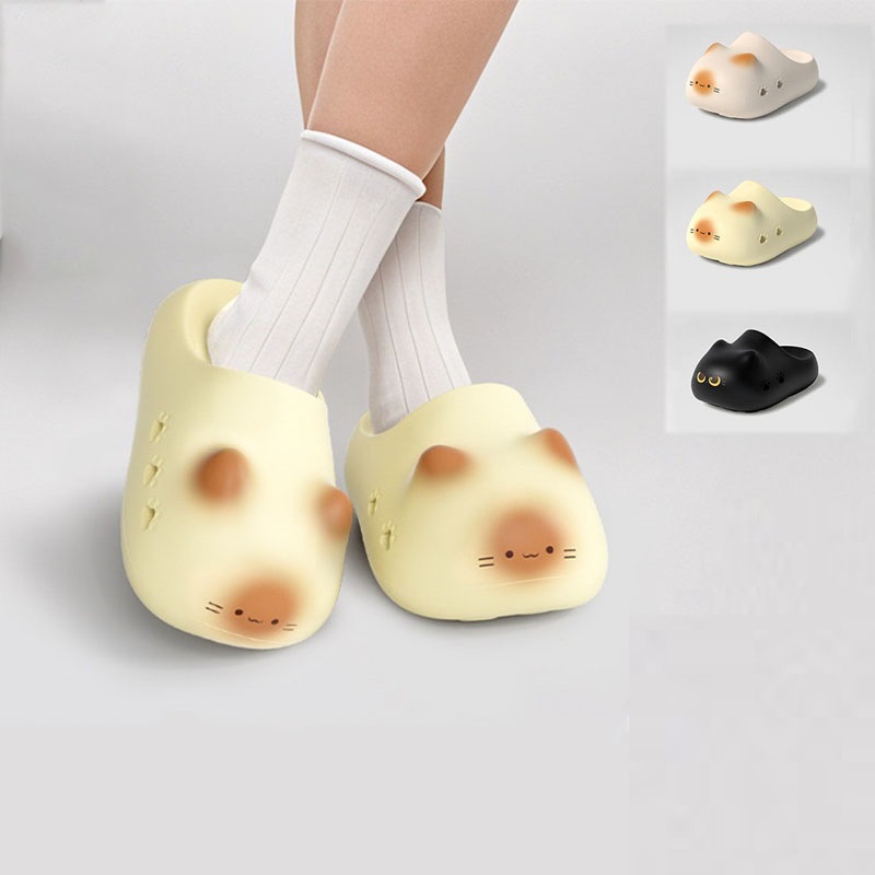 New creative black cat slipper - đánh giá và giá Women Shoes Mules