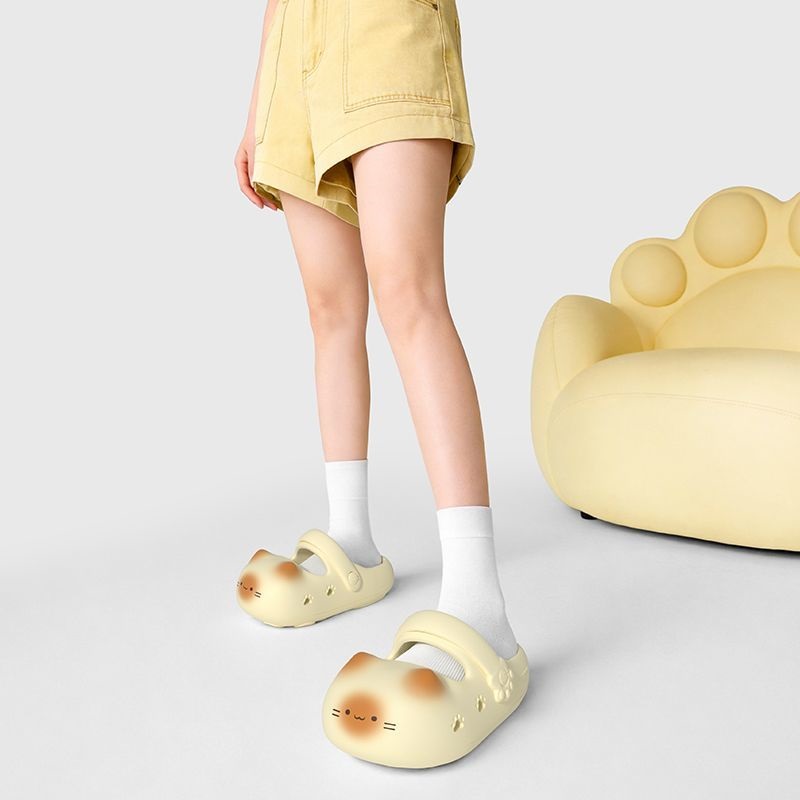 New creative black cat slipper - đánh giá và giá Women Shoes Mules